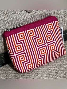 Jonathan Adler for Clinique geometric patterned cosmetic bag